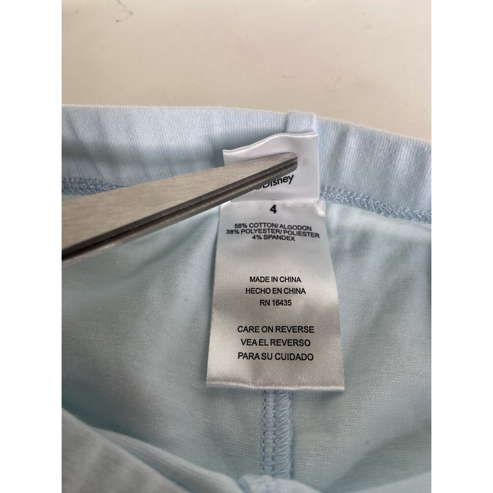Disney The Aristocats Marie Blue Flared Pull On Leggings Pants Girls Size 4 - Picture 4 of 7